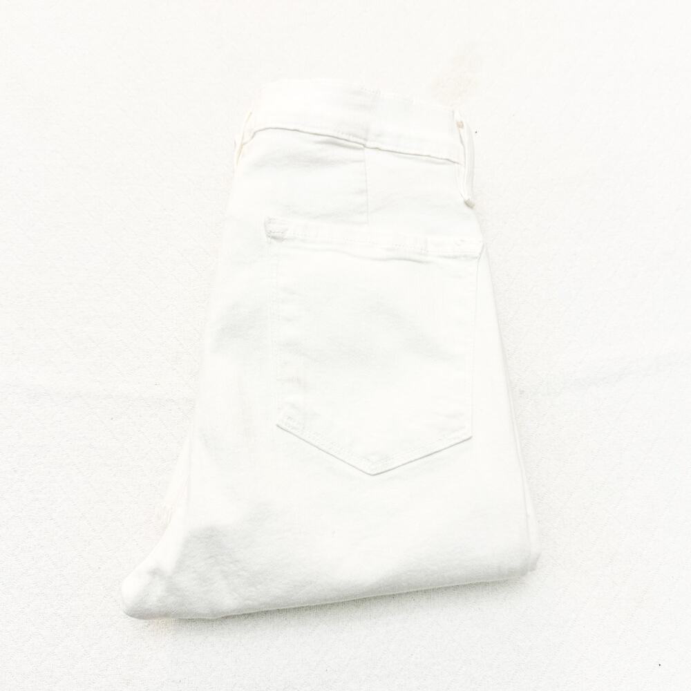 Frame Le Skinny De Jeanne Blanc Flared White Denim Jeans LSJFLRE403 Size 29